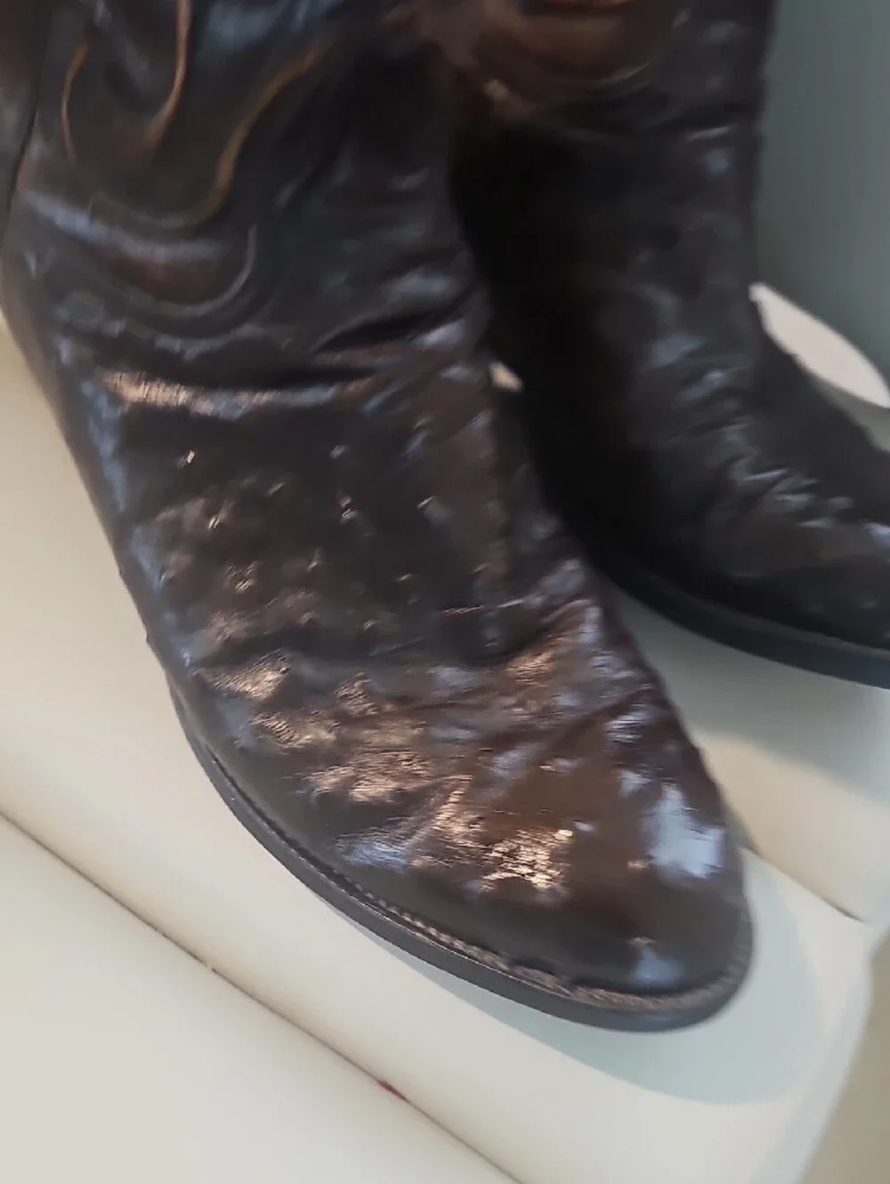 Lucchese Tan Leather Insole with Black Branded Patch